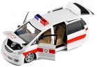 White-Red 1:32 Kids Ambulance Diecast Toyota Estima MPV Toy