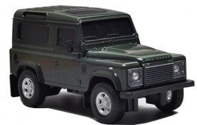 Kids Silver / Deep Green 1:24 Welly R/C Land Rover Defender Toy