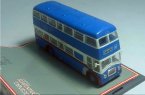 1:76 Scale Blue Corgi Brand Double-decker Bus Model