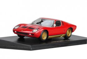 Red / Yellow 1:43 Scale Diecast Lamborghini Miura P400SV Model