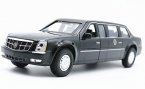 Kids 1:32 Scale White / Black Diecast Cadillac DTS Toy