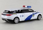 White Kids 1:32 Police Diecast Land Rover Range Rover Velar Toy