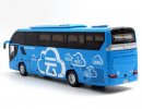 Blue 1:42 Scale Diecast HIGER H92 Tour Bus Model