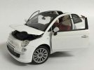 1:24 Scale White Motorama Diecast FIAT 500 Model