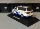 White 1:43 J-collection Police Diecast Toyota Alphard Model