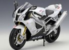 Welly Black / White 1:10 Diecast Aprilia RSV 1000R Model