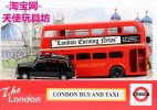 1:76 Oxford Die-Cast London Double Decker Bus And Taxi Gift Set