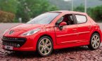 1:32 White / Red / Green / Orange Kids Diecast PEUGEOT 207 Toy