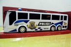 Kids Large Scale White Police Theme Bus Toy