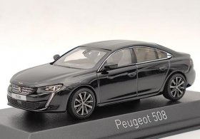 Black 1:43 Scale NOREV Diecast Peugeot 508 Model