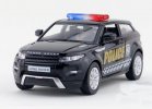 Black Kids 1:36 Police Diecast Land Rover Range Rover Evoque Toy