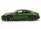 1:64 Scale Green Diecast Porsche Taycan Turbo S Model