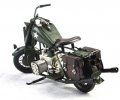 Army Green Medium Scale Handmade Tinplate 1943 Harley Davidson