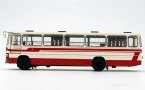 White-Red 1:64 Scale NO.351 Die-Cast BeiJing Bus Model