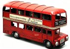 Red 6 Inch NO.76 Routemaster London Double Decker Bus Model