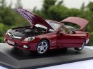 1:18 Scale Red Diecast Mercedes-Benz SL550 Convertible Car Model