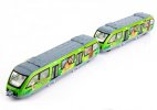 Kids Blue /Red /Yellow /Green Diecast City Articulated Tram Toy