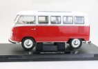 1:18 Scale 1963 Red/ Blue/ Gray Welly VW T1 Microbus Model