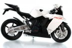 1:12 Scale White / Orange Diecast KTM 1190 RC8R Motorcycle