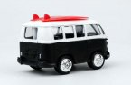 Black / Blue / Orange Kids Mini Scale Diecast VW Bus Toy