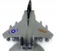 Gray / White / Yellow Kids Die-Cast F-15 Eagle Fighter Toy