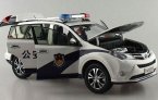 White 1:18 Scale Police Diecast Toyota RAV4 Model