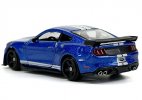 1:64 Scale Blue Diecast 2020 Ford Mustang Shelby GT500 Model