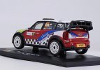 Red 1:32 Scale Bburago Diecast Mini Cooper WRC Model