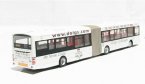 1:76 Scale White Corgi 50th Anniversary Articulated Bus Model