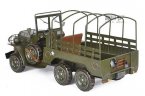 Army Green Vintage Large Size Tinplate Army Jeep Truck Model