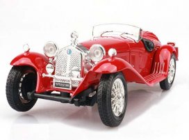 Silver 1:18 Scale Bburago 1932 Alfa Romeo 8C 2300 Spider Model