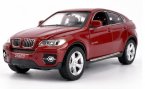 White / Red / Black 1:32 Scale Kids Diecast BMW X6 SUV Toy