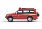 1:64 Scale Red Fire Dept Diecast Mitsubishi Pajero SUV Model