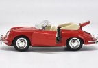 Black / Red 1:24 Scale Welly Diecast Porsche 356B Model