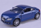 Silver / Blue 1:24 Scale MotorMax Diecast Audi TT Coupe