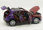 1:18 Scale Dark Red Diecast 2022 Cadillac XT4 SUV Model