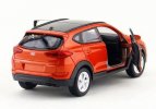 Welly 1:36 Scale White / Orange Diecast Hyundai Tucson Toy