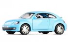 Kids 1:36 Scale White / Blue / Red Diecast VW Beetle Toy