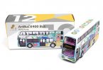 Art Painting Kids Diecast Hong Kong E400 Double Decker Bus Toy