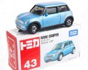 1:57 Scale NO.43 Kids Blue Tomica Diecast Mini Cooper Toy