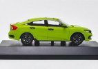 Yellow 1:43 Scale Diecast 2019 Honda Civic Car Model