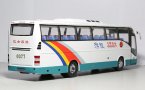 White 1:42 Scale Diecast Volvo 9700 Silver Bus Model