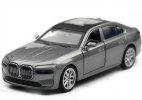 1:47 Scale Blue / Gray Kids Diecast BMW i7 G70 Toy
