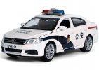 1:32 Scale White / Black Kids Police Diecast VW Lavida Toy