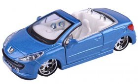 Blue / Black / White 1:32 Bburago Diecast PEUGEOT 207 CC Model