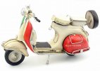 Vintage 1:6 Colorful Painting Tinplate Vespa Scooter Model