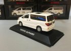 White 1:43 Scale J-collection Diecast Toyota Alphard Model