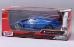 Blue 1:24 Scale Motormax Diecast Maserati MC 12 Corsa Model