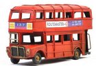 Red 6 Inch NO.137 Routemaster London Double Decker Bus Model