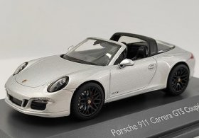Silver 1:43 Schuco Diecast Porsche 911 Carrera GTS Coupe Model